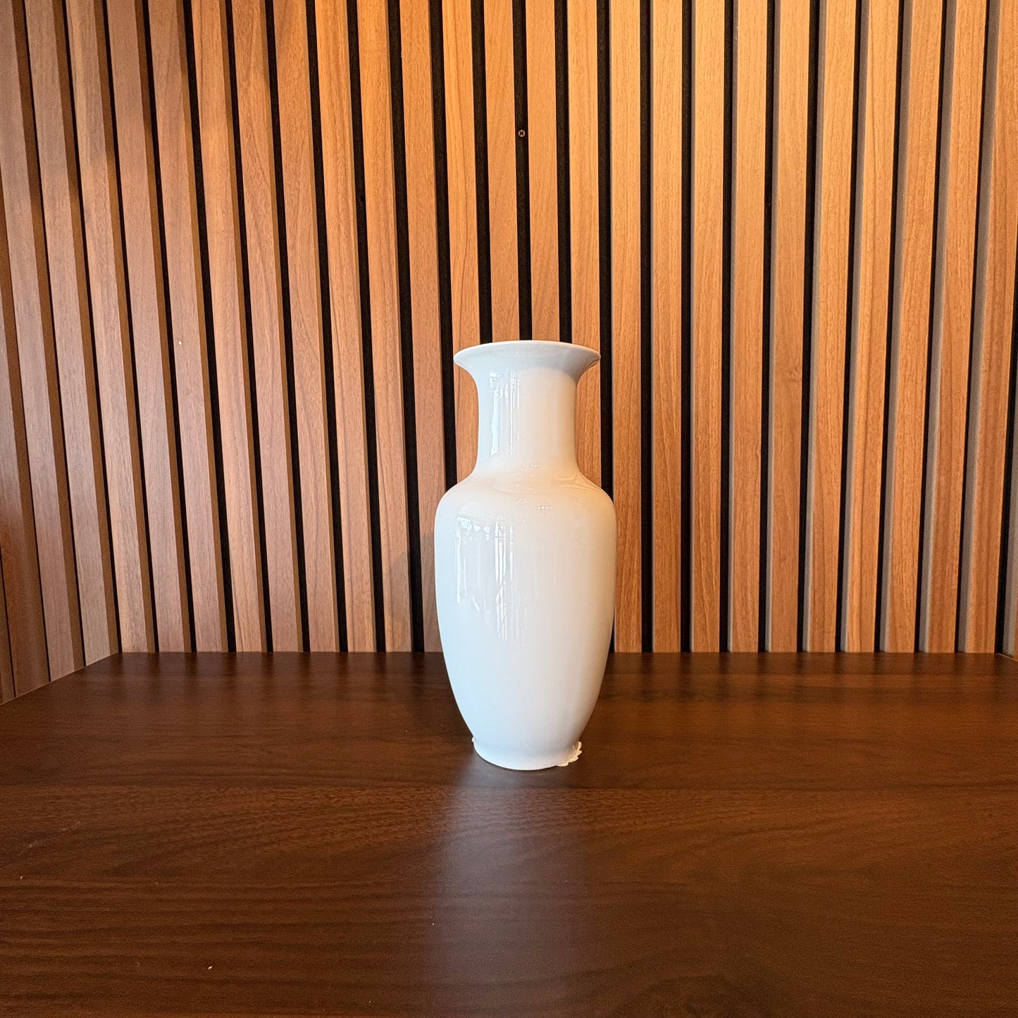 White ceramic tile vase