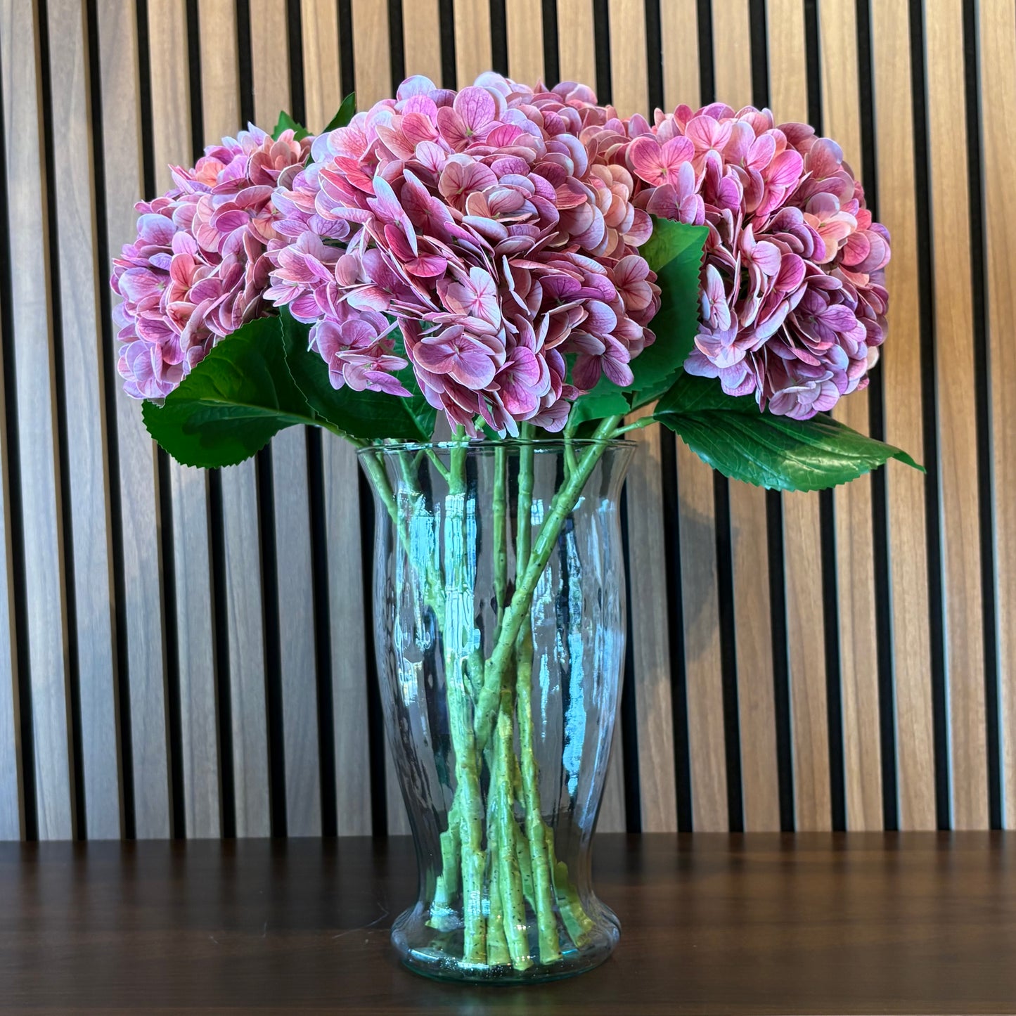 Soft pink hydrangea, natural touch