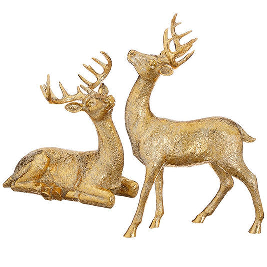 Gold Deer Figurines