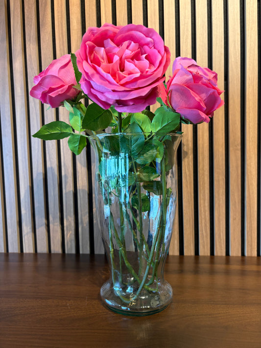 Natural touch, hot pink roses