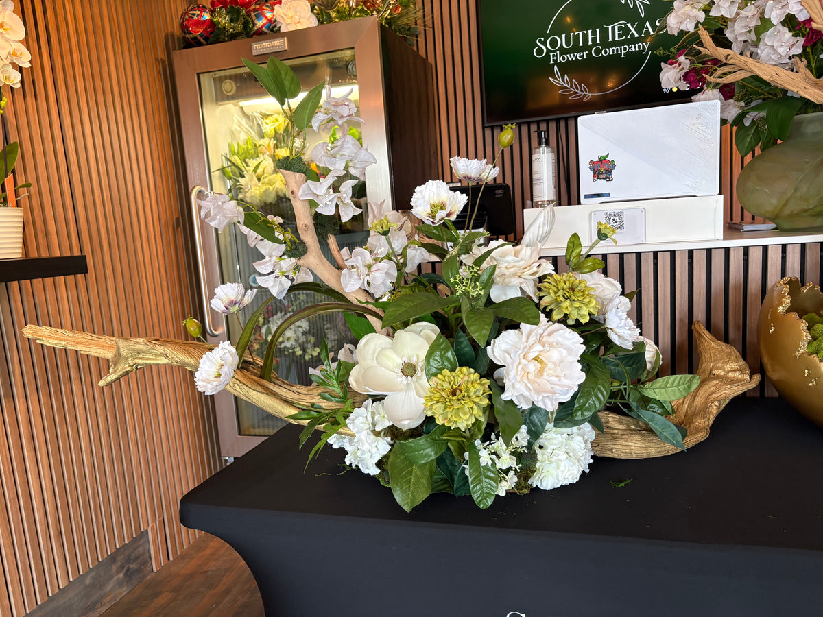Floral Arrangement in a Branch